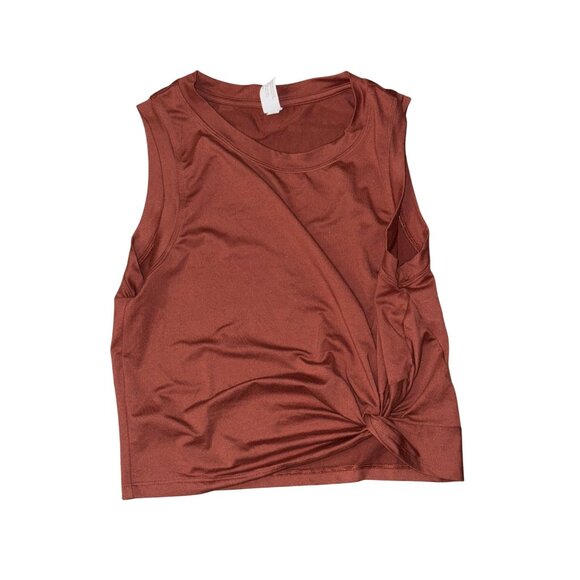 Yoga Tank Top With Twist Front Detail - Size S - Made In Vietnam - Picture 1 of 5
